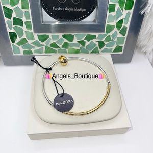 New Pandora Three Link Genuine Shine Gold Plated Bangle (LAST 2)